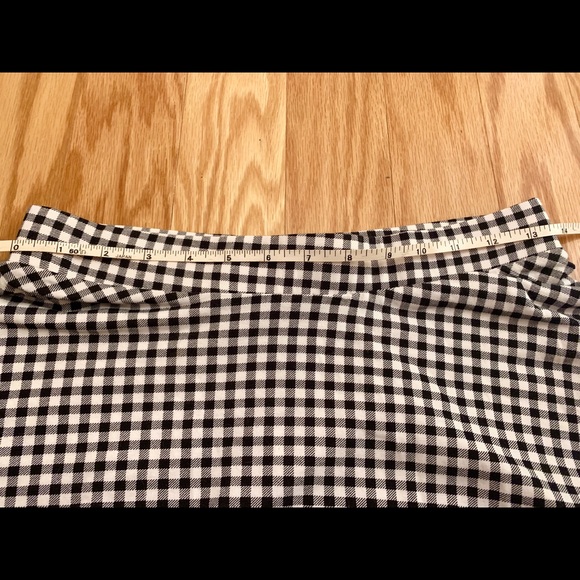 Black and White Gingham Skater Skirt - Picture 5 of 7
